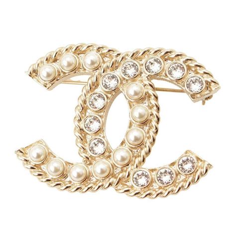 gold chanel pin|chanel pins brooches faux.